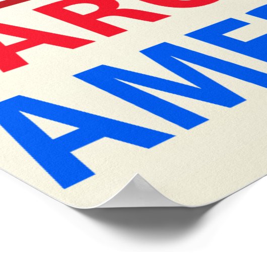 アルバ誇りを持ったン・アメリカン ポスター (角)