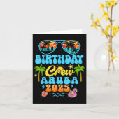 アルバ誕生日クルーズバケーションクルーズ2025 Summer Gr カード (黄色い花)