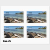 アルバ鮮やか島 長方形シール (シート)