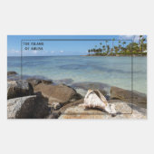 アルバ鮮やか島 長方形シール (正面)