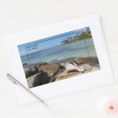 アルバ鮮やか島 長方形シール (封筒)