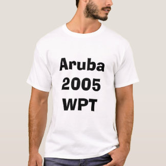 アルバ2005年のwpt tシャツ