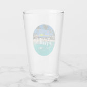 「アルバ・エスト。1986インチビーチ(フラグ付き) タンブラーグラス (裏面)