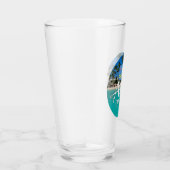「アルバ・エスト。1986インチビーチ(フラグ付き) タンブラーグラス (右)