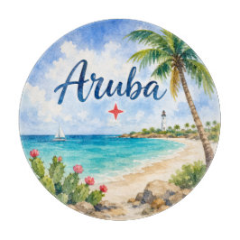 アルバ・オランダ領カリブ島の旅行記念品 カッティングボード