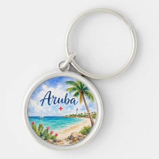 アルバ・オランダ領カリブ島の旅行記念品 キーホルダー (正面)