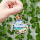 アルバ・オランダ領カリブ島の旅行記念品 キーホルダー (手)