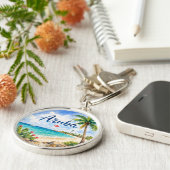 アルバ・オランダ領カリブ島の旅行記念品 キーホルダー (側面)