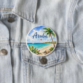 アルバ・オランダ領カリブ島の旅行記念品 缶バッジ (インサイチュ)