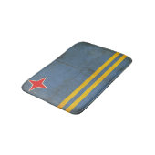 アルバ(オランダ)のグランジな旗 バスマット (アングル)