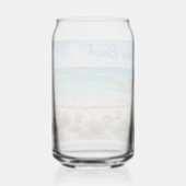 アルバ・カリブ旅行のお土産 ベイビービーチ ガラス缶 (正面)