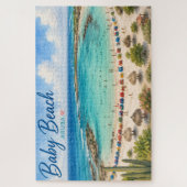 アルバ・カリブ旅行のお土産 ベイビービーチ ジグソーパズル (縦)