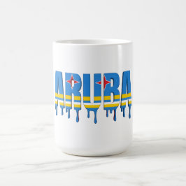 アルバ ドリップ | カリブ海の旗デザイン | ファン コーヒーマグカップ