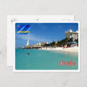 アルバ – パームビーチ- ポストカード (正面/裏面)