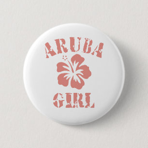 アルバ·ピンク·ガール 缶バッジ