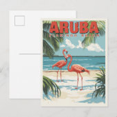 アルバ - 熱帯パラダイスの旅 ポストカード (正面/裏面)