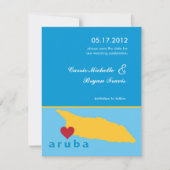 アルバ 結婚式 Save the Date 発表 招待状 (正面)