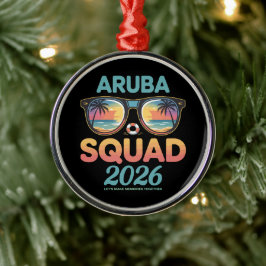 アルバ 2026 レトロ メタルオーナメント