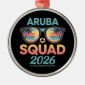 アルバ 2026 レトロ メタルオーナメント (正面)
