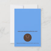 アルパおもしろいカカード、任意の大事な行事サンキューカード サンキューカード (裏面)