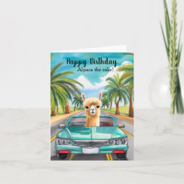 アルパおもしろいカザケーキ誕生日カード カード