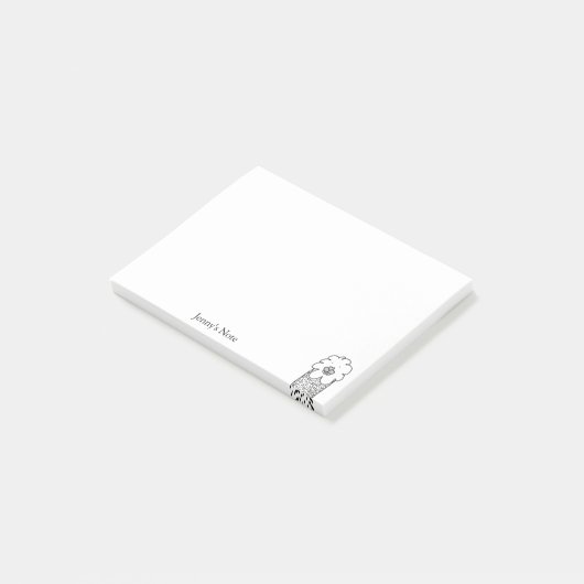 アルパおもしろいカラマイラストレーション名前をカスタムするポストi ポストイット (アングル)