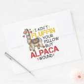 アルパおもしろいカ創傷ラマナース開業医ギフト スクエアシール (封筒)