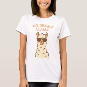 アルパおもしろいカ漫画デザインかわいい動物の恋人ギフト Tシャツ