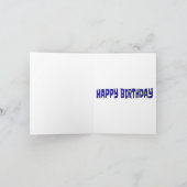 アルパおもしろいカ誕生日カード – 動物パンユーモア シーズンカード (内部)