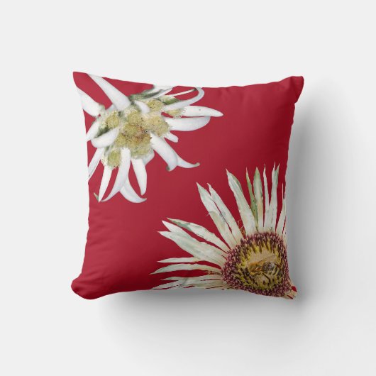 アルパインの野草の装飾用クッション クッション (正面)