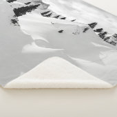 アルパインの風景:雪のモミの木の山 シェルパブランケット (3/4)