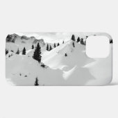 アルパインの風景:雪のモミの木の山 Case-Mate iPhoneケース (裏面 (横))