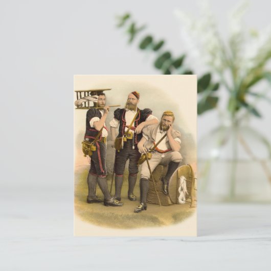 アルパインの3人の牧民/グルイェレスのチーズメーカー ポストカード (スタンド正面)