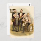 アルパインの3人の牧民/グルイェレスのチーズメーカー ポストカード (正面/裏面)