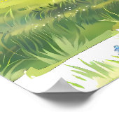 アルパインウィスパー – 山の下の草地 ポスター (角)