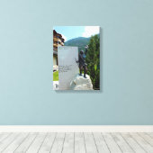 アルパインクラブの彫像 キャンバスプリント (インサイチュ (ウッドフロア))