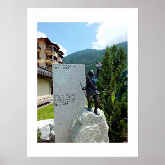 アルパインクラブの彫像 ポスター (正面)