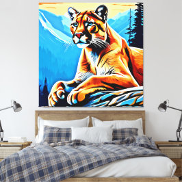 アルパインクーガービューデザイン キャンバスプリント