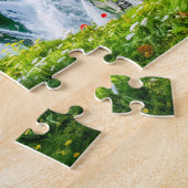 アルパインコテージバイマウンテンウォーターフォール ジグソーパズル (側面)