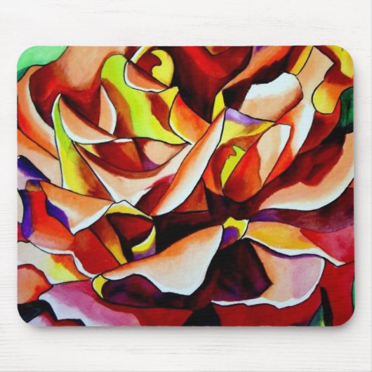 アルパインサンセットバラ花 マウスパッド (正面)