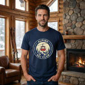 アルパインスキークラブ ヴィンテージ レトロ マウンテンバッジ Tシャツ