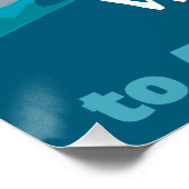 アルパインスキーダウンヒルパーソナライズされたあなたのテキストを追加 ポスター (コーナー)