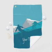 アルパインスキーパーソナライズされた ゴルフタオル (インサイチュ)