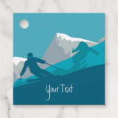 アルパインスキーパーソナライズされた フェイバータグ (正面)