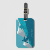 アルパインスキーパーソナライズされた ラゲッジタグ (正面縦)