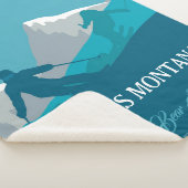 アルパインスキーモンタナパーソナライズされた シェルパブランケット (3/4)