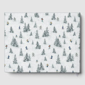 アルパインスキーヤーと隠されたイェティス – ダウンヒルスキー ゲストブック (裏面)