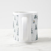 アルパインスキーヤーと隠されたイェティス – ダウンヒルスキー ジャンボコーヒーマグカップ (裏面)