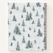 アルパインスキーヤーと隠されたイェティス – ダウンヒルスキー ノートブック (裏面)