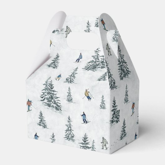 アルパインスキーヤーと隠されたイェティス – ダウンヒルスキー フェイバーボックス (裏面サイド)